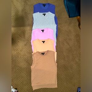 J. Crew crewneck sweater vest PURPLE XS